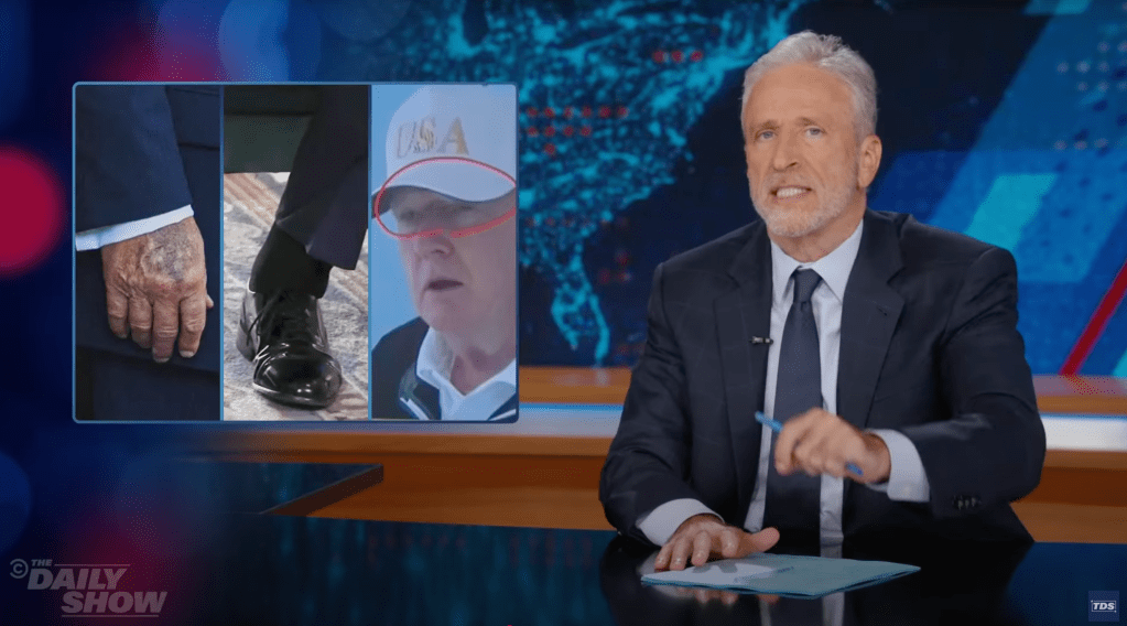 Jon Stewart Lobs Jokes At Paramount-Skydance, Trump's Death Rumors