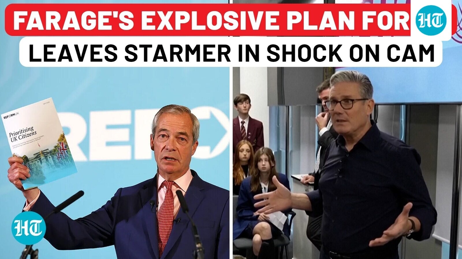 Cameras capture UK PM Starmer’s meltdown over Nigel Farage’s shock migrant plan, voters drift right