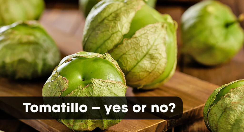 Tomatillos look like small, leaf-wrapped green tomatoes, and their name even means “little tomatoes” in Spanish. But although both are part of the nightshade family– which also include potatoes, peppers and eggplants – tomatillos are a different species from their red cousins. Image for illustration purposes