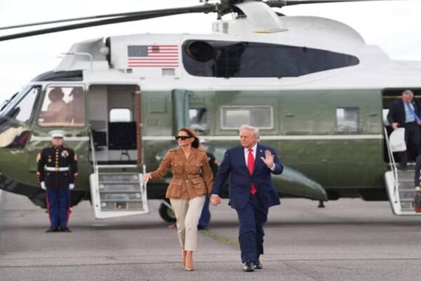 Trump switches helicopter