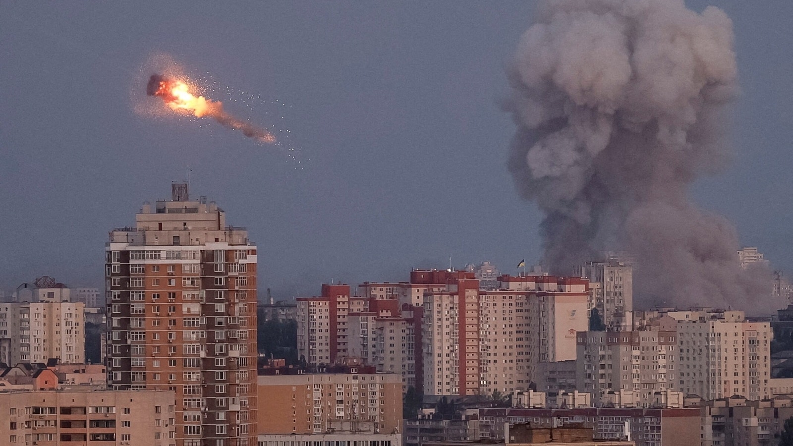 Russia unleashes biggest air barrage on Ukraine, hits government complex
