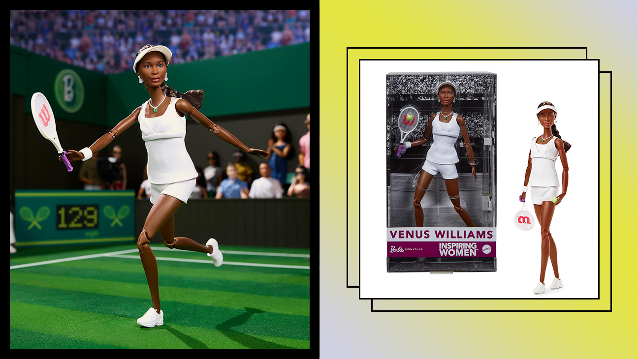 Barbie Inspiring Women Series Venus Williams Fashion Doll With Signature Tennis Uniform