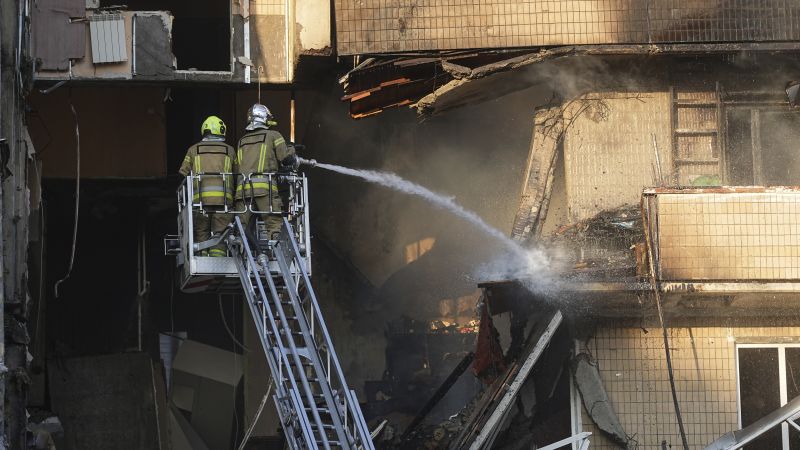 Russia launches largest air attack on Ukraine, strikes government building for first time