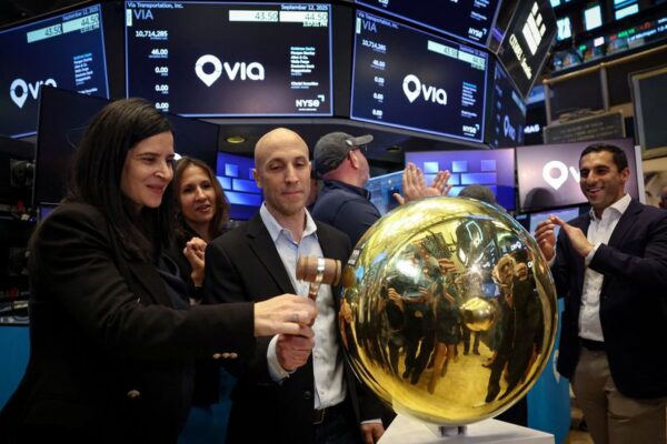Transit tech firm Via valued at $3.5 billion as shares fall in NYSE debut