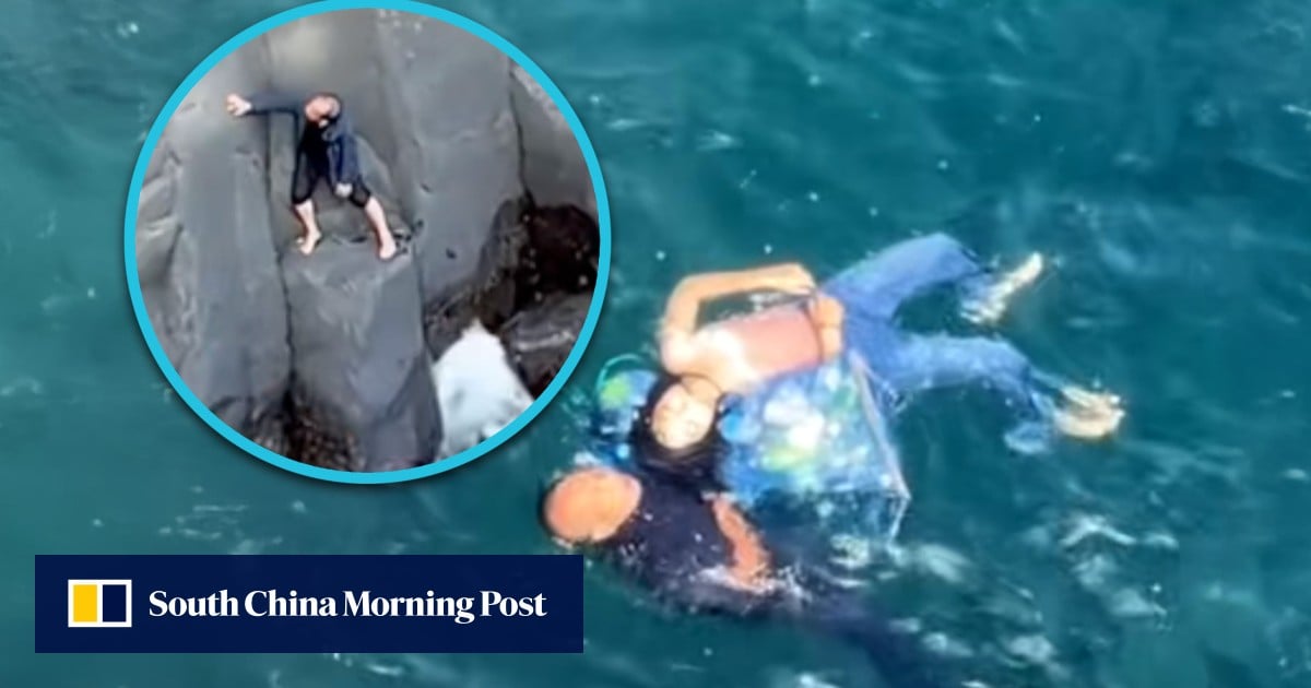 China tourist in Japan descends cliff to save drowning woman, despite limited arm mobility