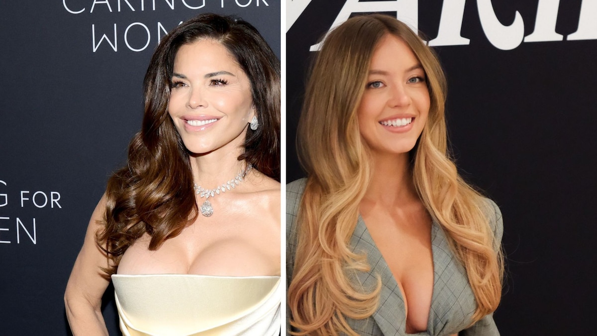 Lauren Sánchez Bezos rocks strapless metallic minidress with Sydney Sweeney at space-themed birthday celebration