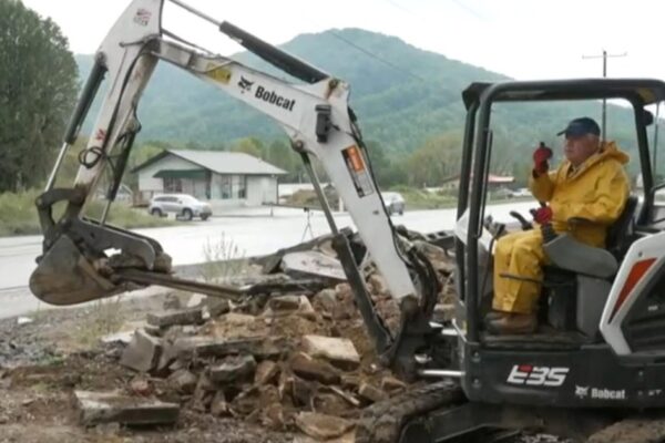 Scars still visible one year after Hurricane Helene