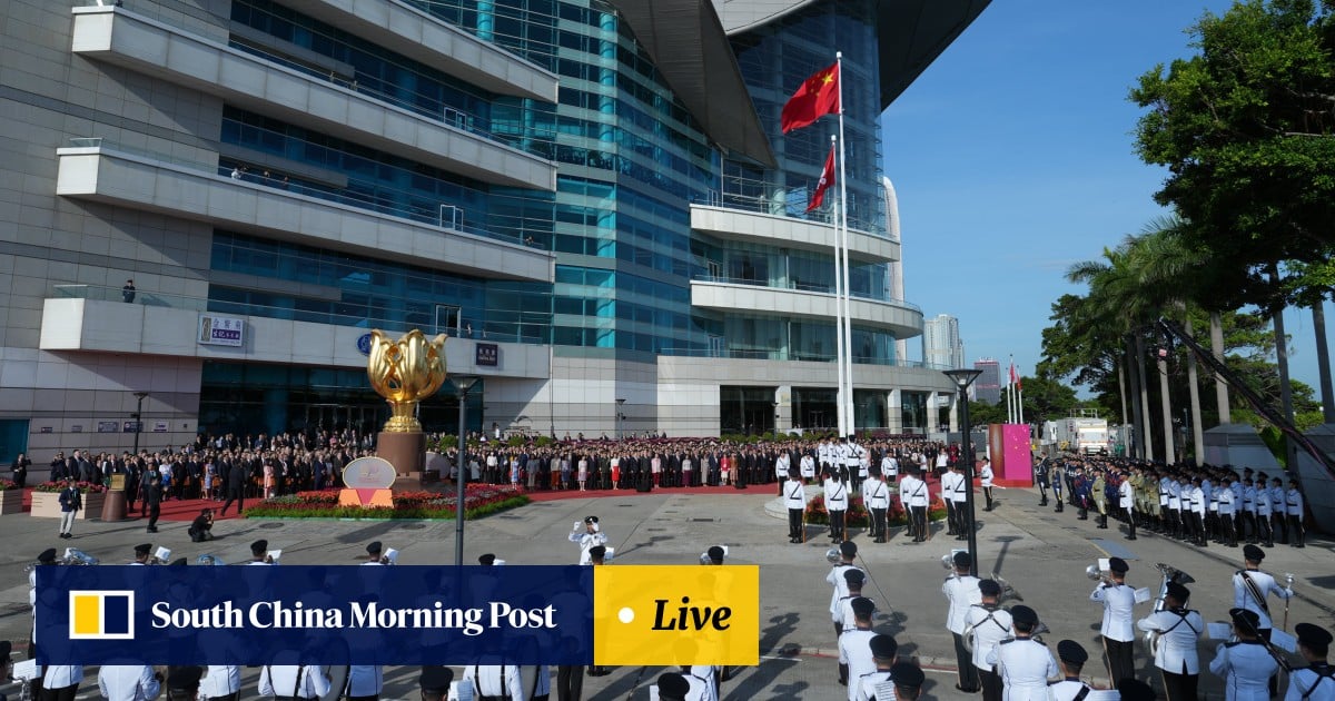 Hong Kong to get National Day celebrations under way with flag-raising ceremony