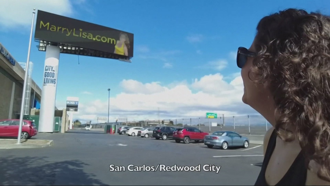Dating apps are so last year. This woman put up billboards across the West Coast instead.