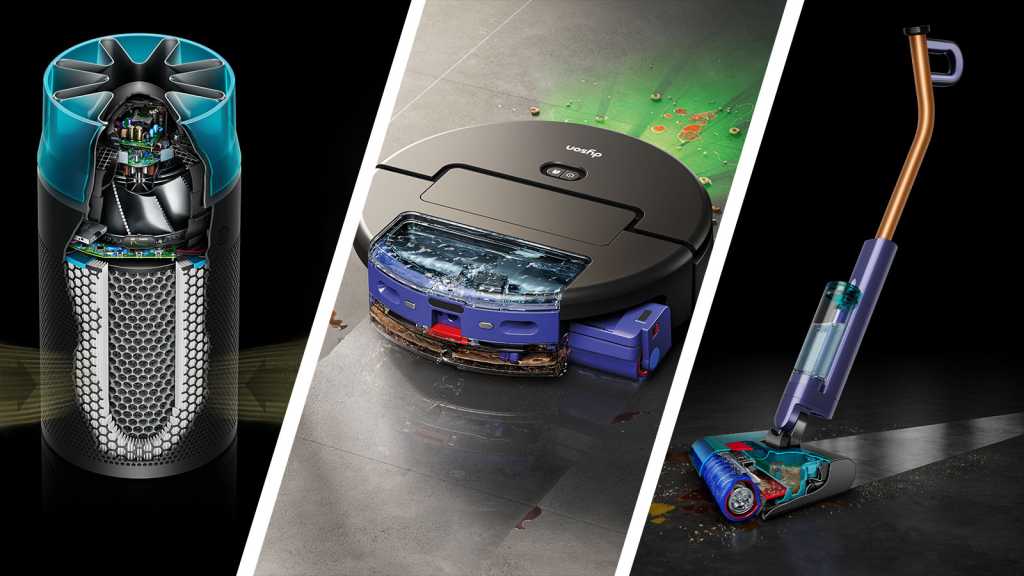 Dyson's new air purifier, its robot vacuum and its wet vacuum
