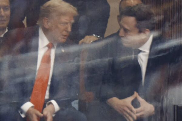 Elon Musk and Donald Trump reconcile publicly at Charlie Kirk memorial