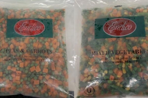 Endico frozen vegetables sold in 6 states recalled due to possible listeria contamination