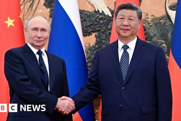 Russia's Vladimir Putin and China's Xi Jinping begin talks in Beijing