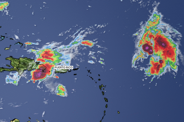 Humberto could mingle with another developing storm in what’s called the Fujiwhara effect Humberto could mingle with another developing storm in what's called the Fujiwhara effect