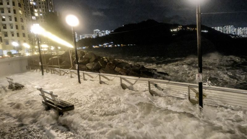 Deadly Typhoon Ragasa slams into Hong Kong, other parts southern China after killing 14 in Taiwan