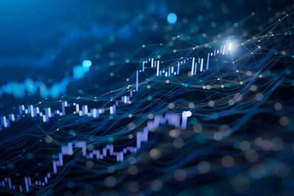 Emerging Financial Data - Stock Market, Prosperity, Bull Market - Blue Version