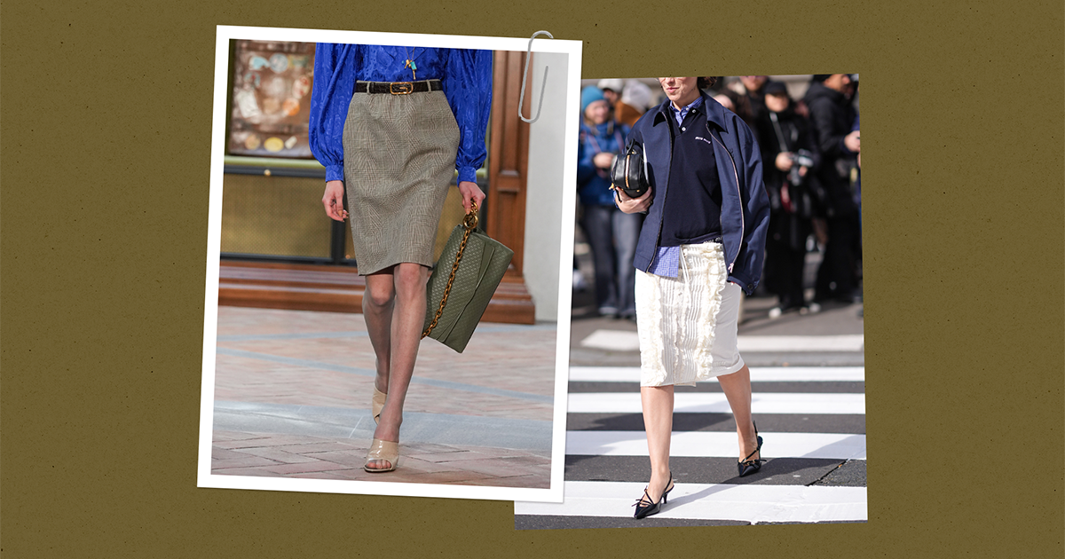 Knee-Length Skirts Are Trending Again & I Have Thoughts
