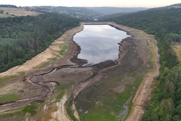 The heat parched reservoirs and drove 'nationally significant' water shortfalls. Pic: PA