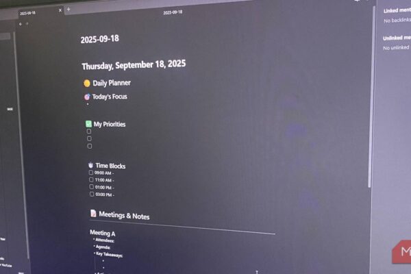 I dropped my planning app after finding this built-in Obsidian plugin