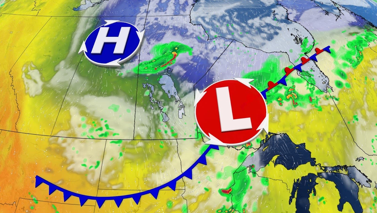 Cold front brings storms, sharp temperature drop to the Prairies