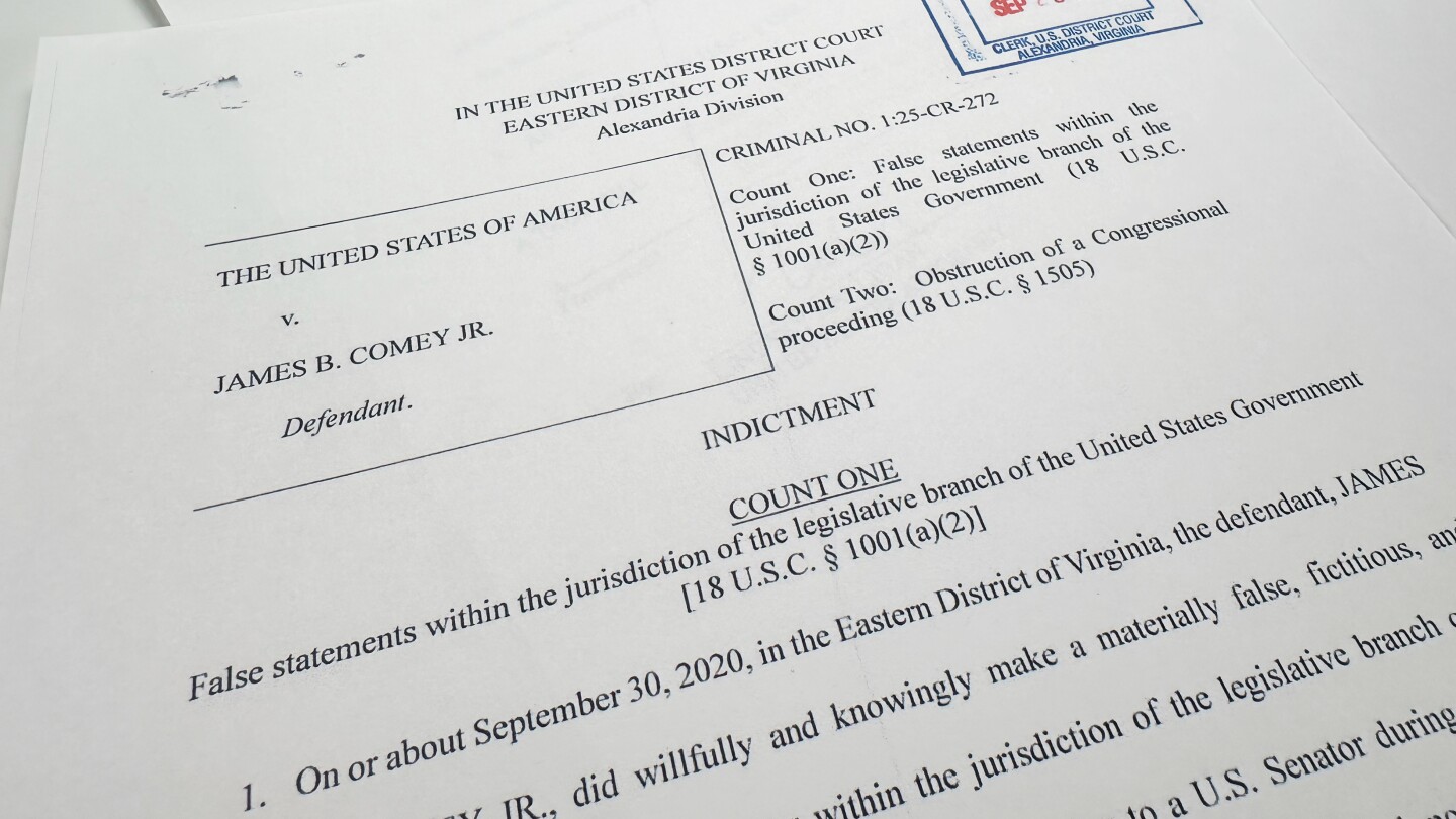 The sparse indictment of Comey belies a complicated backstory