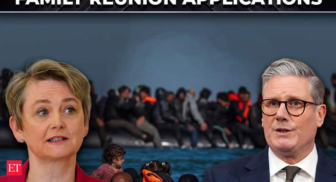 UK refugee family reunion: 'Risks from criminal gangs…': UK announces suspension of new applications for refugee family reunion - The Economic Times Video