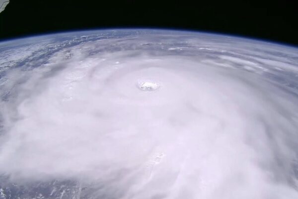 Typhoon Ragasa as photographed from the International Space Station by JAXA astronaut Kimiya Yui.