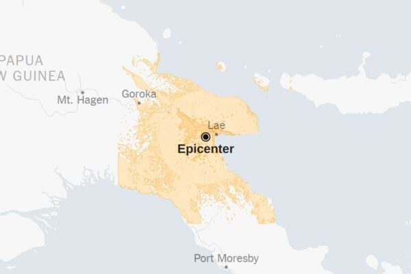 Map: 6.6-Magnitude Earthquake Strikes Papua New Guinea