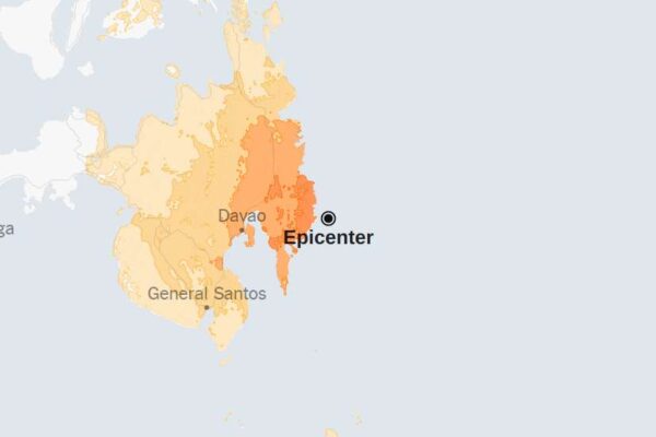 Map: 7.4-Magnitude Earthquake Strikes the Philippine Sea