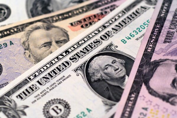 US dollar lower after consumer prices increase less than expected