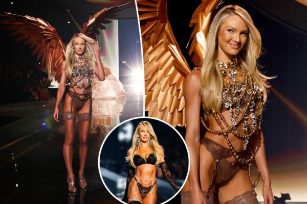 Candice Swanepoel wears golden wings on the Victoria’s Secret Fashion Show 2025 runway Candice Swanepoel wears golden wings on the Victoria’s Secret Fashion Show 2025 runway