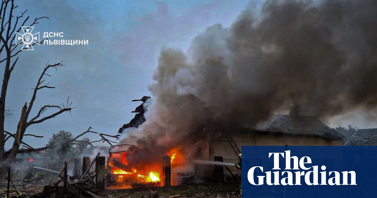 Russian drones and missiles bombard Ukrainian city of Lviv | Ukraine