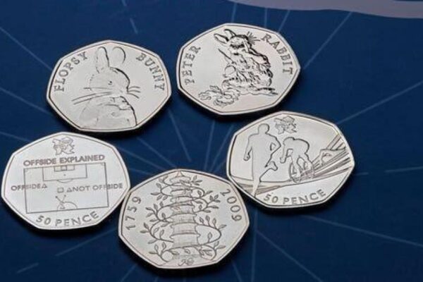 Royal Mint's rarest 50p coin sold for 140 times face value