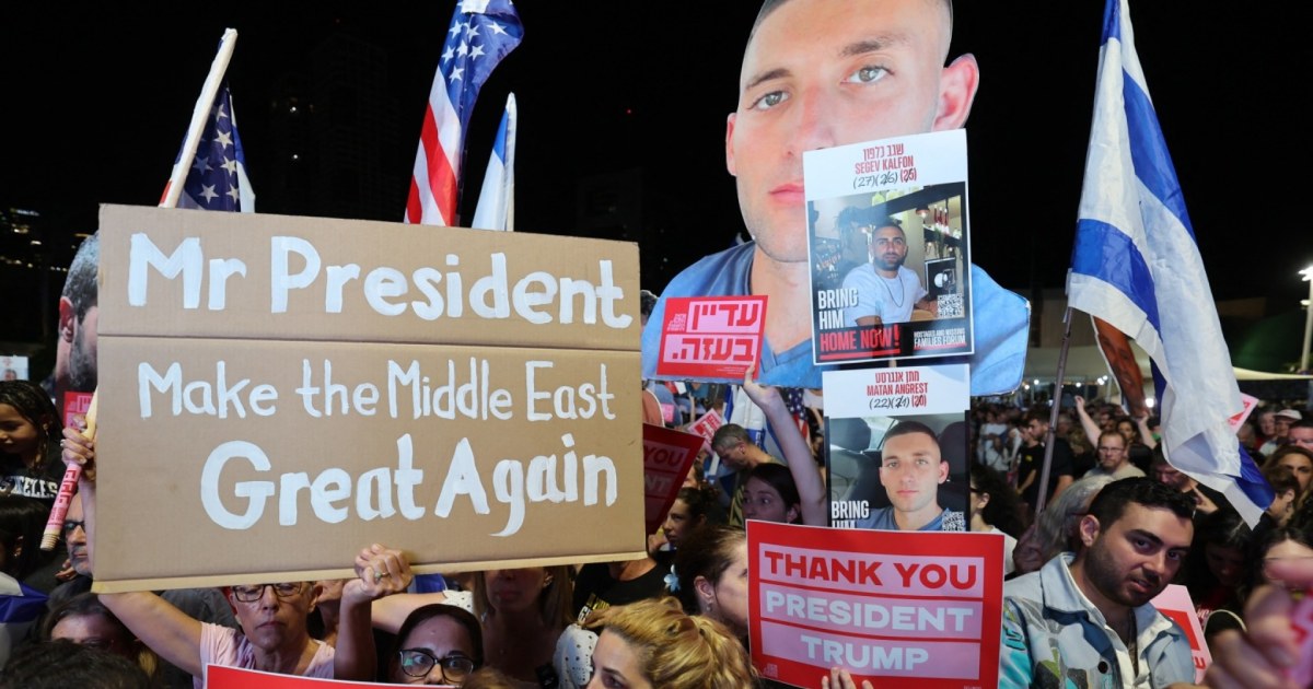 Trump expected to meet with hostage families in Israel, then attend peace summit in Egypt