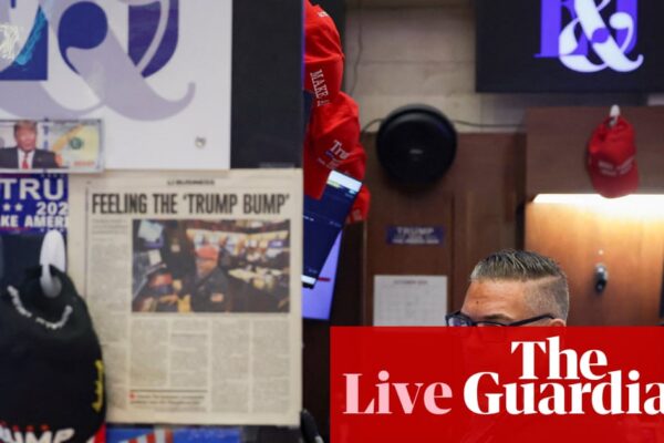 Stock markets hit by US regional bank worries and trade tensions – business live | Business