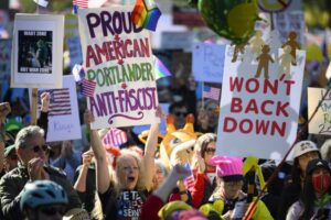 How protesters are rejecting Trump’s fear tactics 