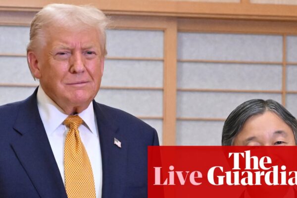 Donald Trump greeted by Emperor Naruhito in Japan before meeting new prime minister – US politics live | US news