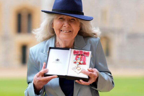 When and why did author Jilly Cooper become a dame?