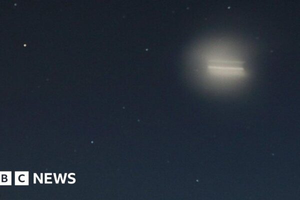 What was the mysterious bright light spotted in Irish skies?