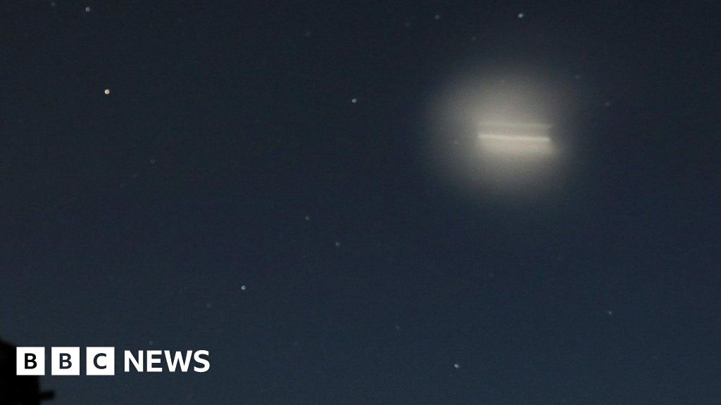 What was the mysterious bright light spotted in Irish skies?