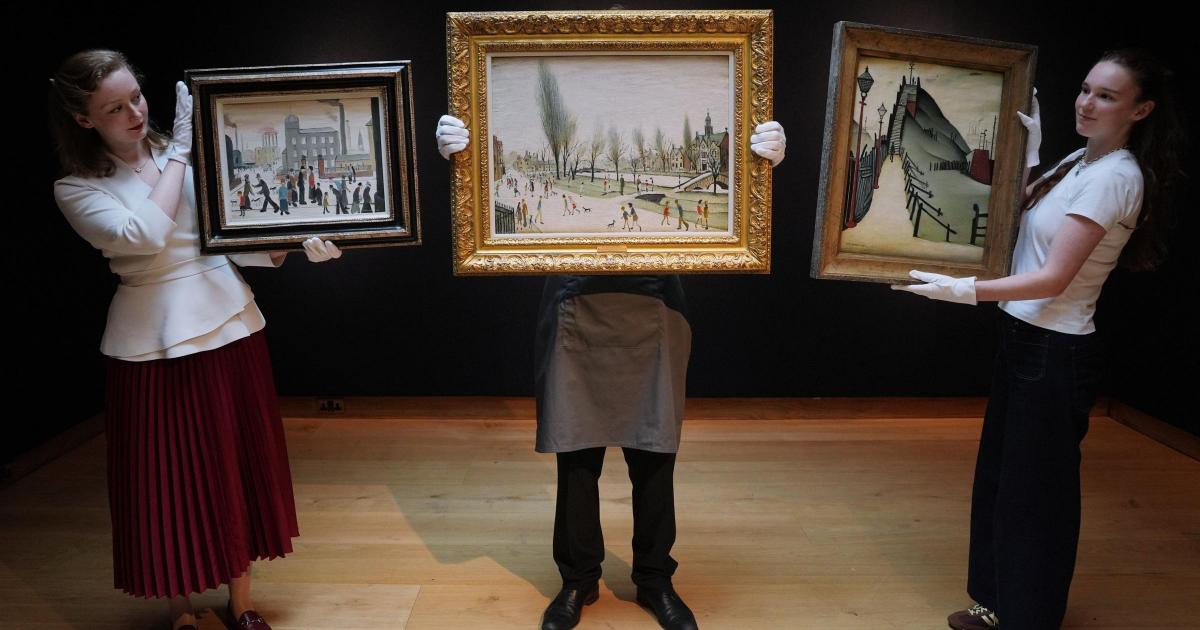 Rare Lowry artworks expected to fetch millions at auction