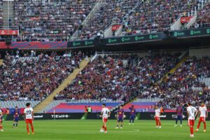 Barcelona vs Girona: why players stood still after kick-off in La Liga protest
