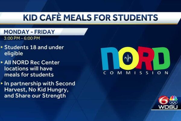 Free after-school meals for kids in New Orleans