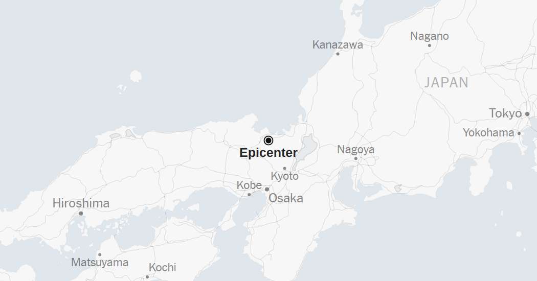 Map: 5.1-Magnitude Earthquake Strikes Japan