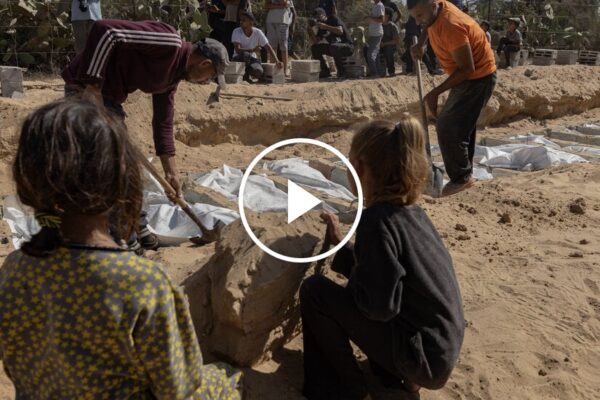 Dozens of Unidentified Palestinians Buried in Mass Grave in Gaza Dozens of Unidentified Palestinians Buried in Mass Grave in Gaza