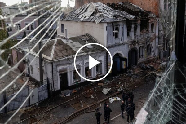 Russian Missiles Hit Apartments, School and Power Plant in Ukraine