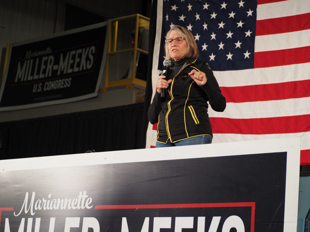 U.S. Rep. Mariannette Miller-Meeks touts role in firing of teacher over Kirk remarks