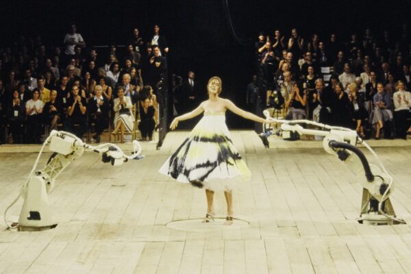 Alexander McQueen S/S 1999 runway show as part of &lsquo;Catwalk: The Art of the Fashion Show&rsquo; at Vitra Design Museum, Basel