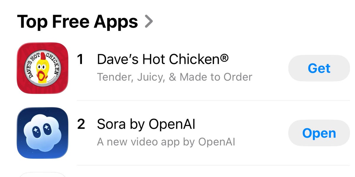 OpenAI Has an Unexpected Challenger in App Store: Dave's Hot Chicken