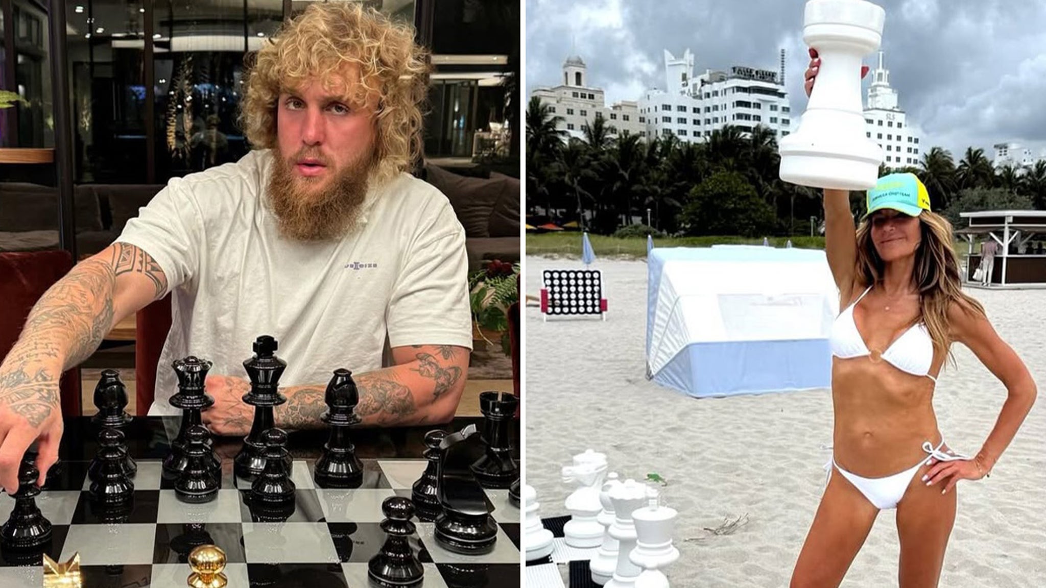 Celebrities Playing Chess -- Checkmate!